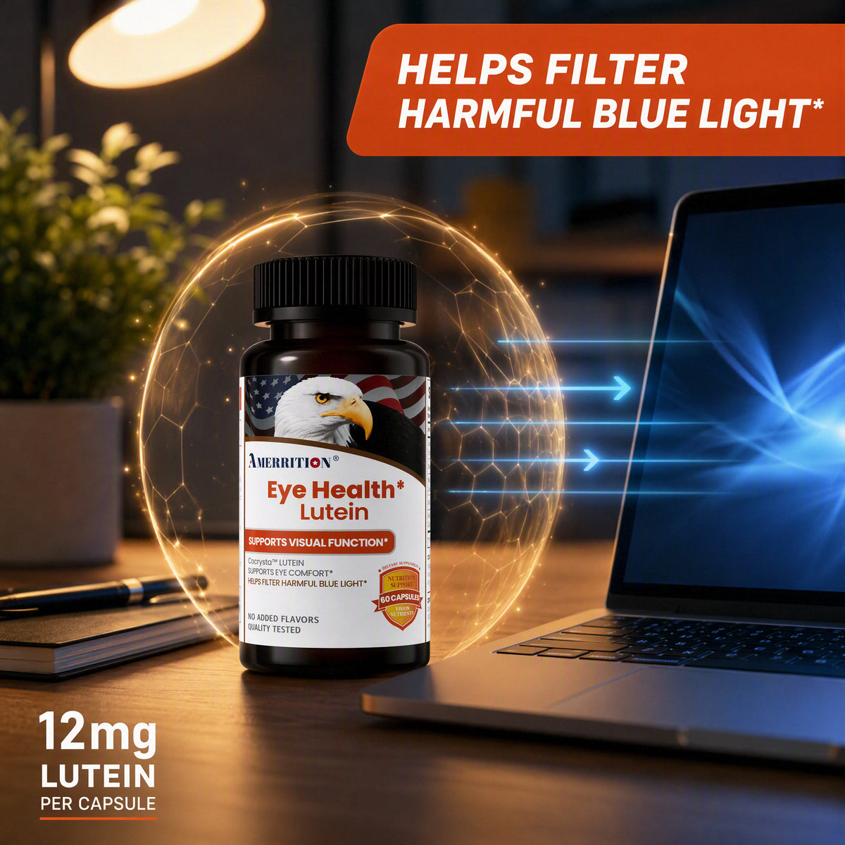 AMERRITION Lutein Eye Health Capsules 60 Capsules