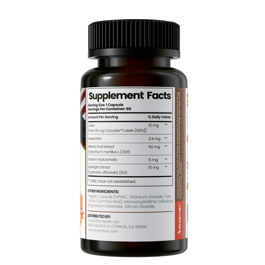 AMERRITION Lutein Eye Health Capsules 60 Capsules