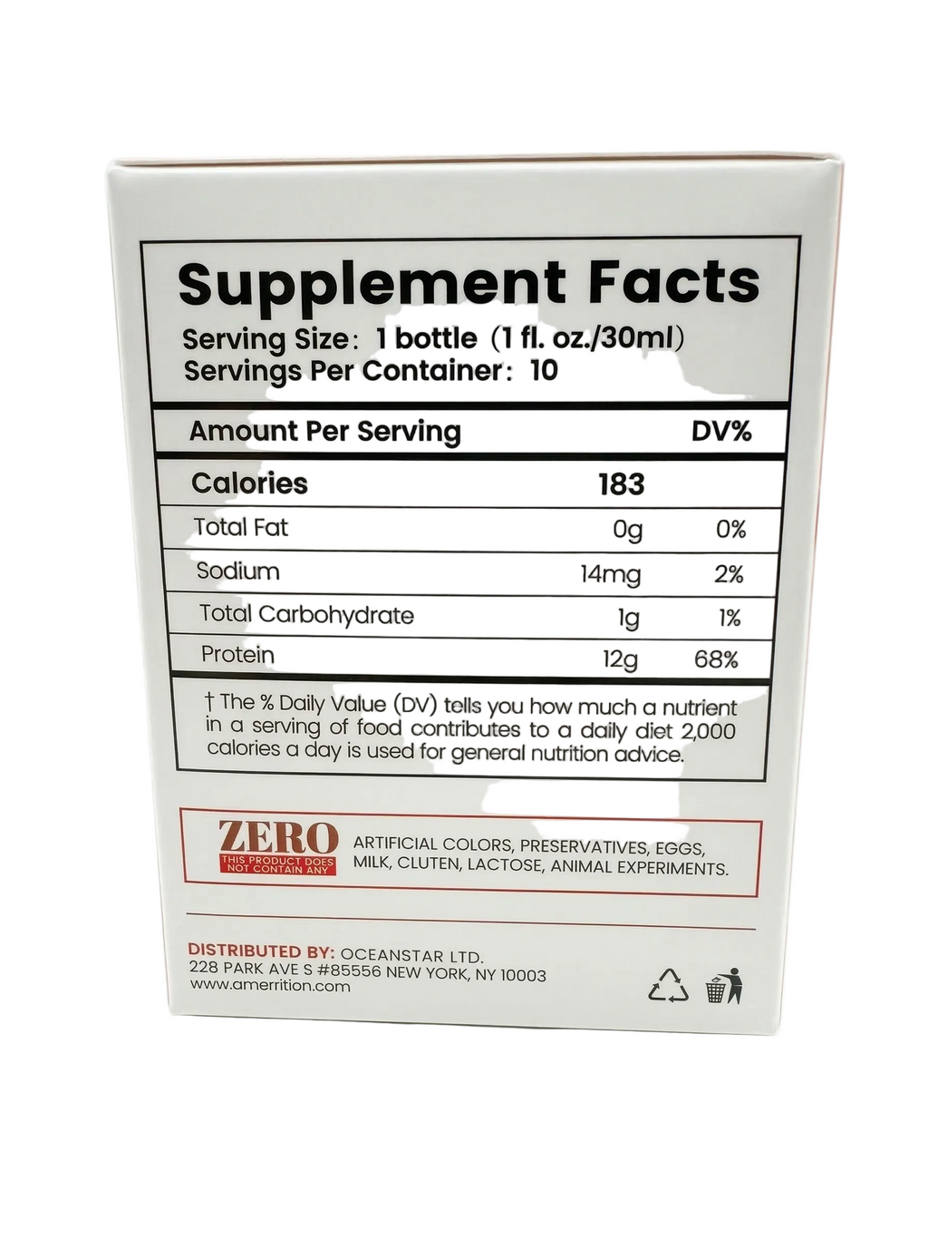 Amerrition Collagen Peptide Liquid Drink